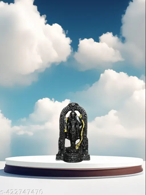 Lord Ram Lalla Idol Premium Small Resin Murti for Home Decoration & Pooja also Exact Replica of Ram Lalla Statue in Ayodhya Mandir - Tanish Handicrafts
