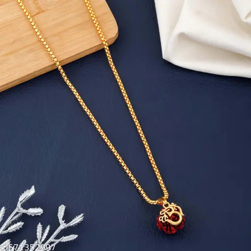 Rudraksha Gold Plated Pendant