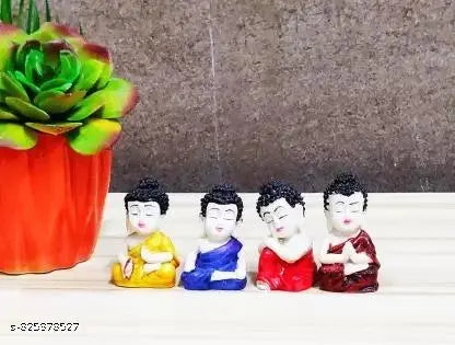 Baby Budha 4 piece budha Decorative Showpiece