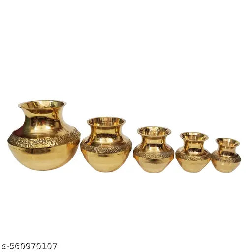 Brass Kuber Pot | kubera panai Brass