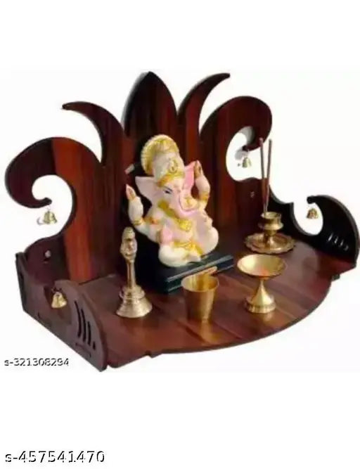 Premium home temple modern pooja mandir wooden home office
