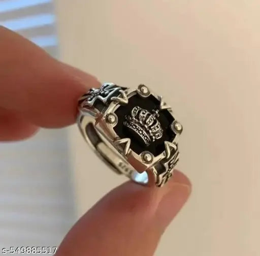 Maa Vindhyavasini |2  Silver Chain black pendent For Men | Bracelet For Boys | Ring For Men | Chain For Men | Fashion Bracelet | Party Wear Bracelet | Locket For Boys ui