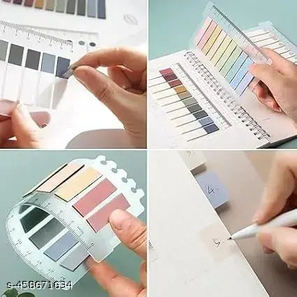Book Tabs Colorful Annotation Tabs, Writable Transparent Sticky Notes Page Sticky Notes for School Supplies and Office Supplies (1 Packs | 200 Pcs Notes)