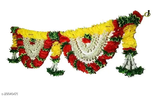 afarza Toran for Main Door Latest Home Decoration Entrance Hanging Handmade Bandarwal Atificial Marigold Flower Garlands Gift Item