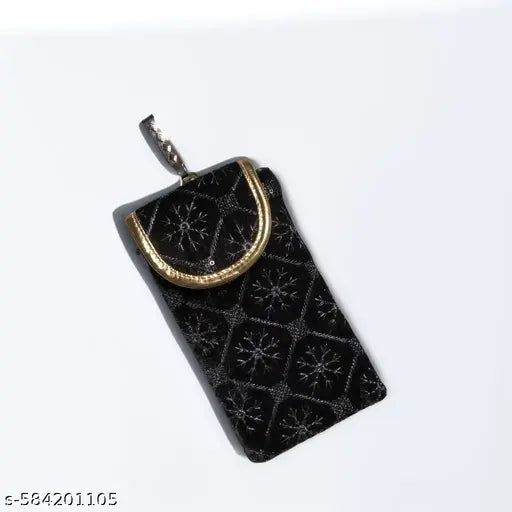 "Handmade Velvet Mobile Pouch Sling Bag for Men & Women | Multipurpose Festival & Daily Use Mobile Cover Pouch"