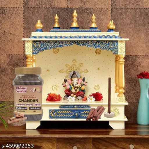 Kishori Vrinda "Premium Rose, Chandan & Lavender Dhoop Sticks Combo Pack - 100 gm Each Box | Natural & Soothing Fragrances for Pooja & Relaxation"