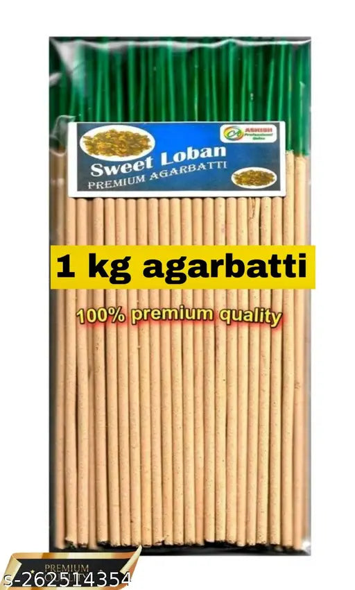 pooja  Natural Sweet Loban Agarbatti Incense Sticks (White, 1000 Gram)