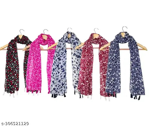 image Classy Stylish Women Dupattas pack of -5