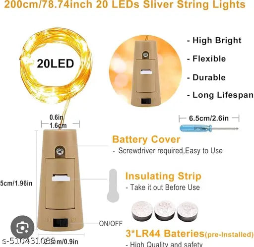 DECOR ART Artificial Plants With 2 Sparrow With LED light Bonsai Wild Fack Plant