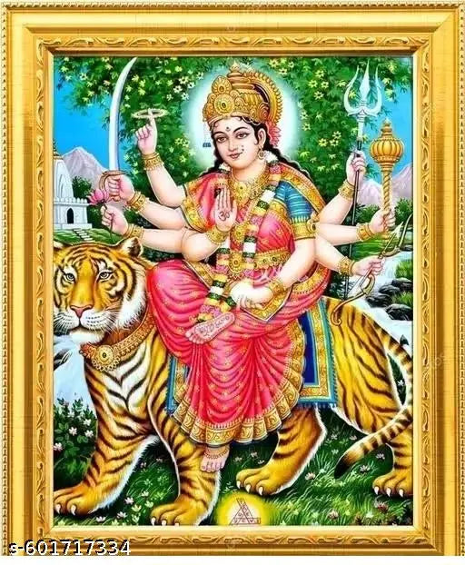 Maa Durga Wall Frame | Divine Spiritual Home Decor