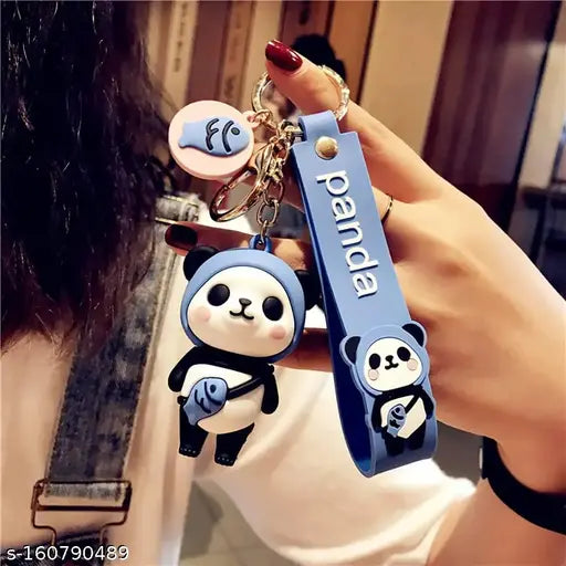 Trendy KCS Women Multi Color PVC Cartoon Keychain (Pack-1)