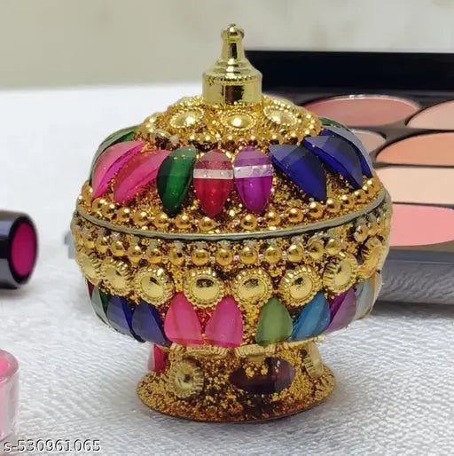 MAHSON Sindoor Dibbi/ Handmade Kumkum Box / Sindoor Box For Gift Single sindoor box for women without Sindoor