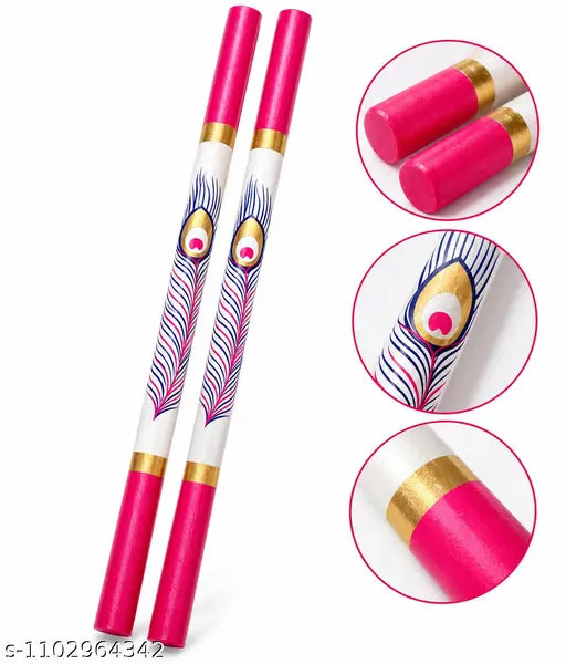 Wooden Dandiya Sticks for Navratri – 1 Pair