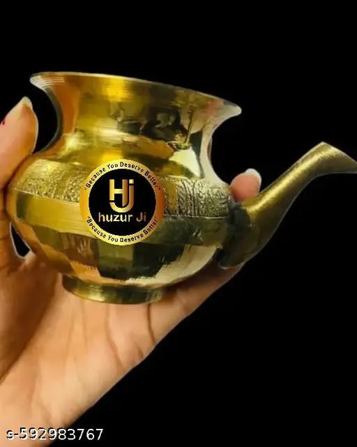 HUZUR JI Brass Lota Kalash / Pooja Lota / Brass Kalash Brass Kalash Brass Kalash Puja Articles / Karwa/Karwa Lota/ Kalash Lota