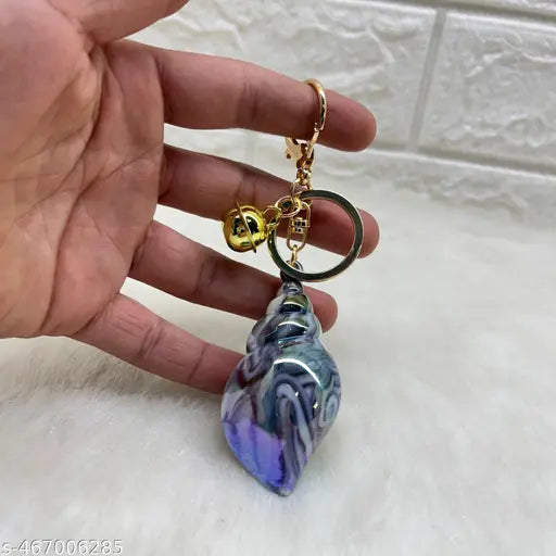 New Fancy Shank Bell Keychain Bag pendant, Car keyring Golden Color (pack of 1)