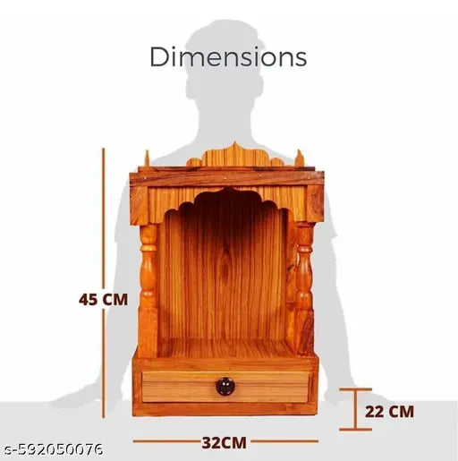 Rajasthani Ethnic Handcrafted Wooden Temple/Mandir/Pooja Ghar/Mandapam