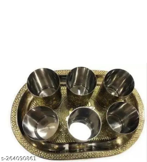 GLASS AND TRY SET