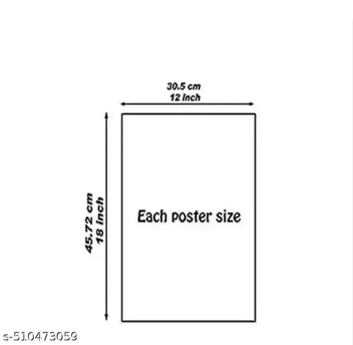 Pack Of 6 Bridal Makeup HD Unframed Poster For Beauty Parlour Decor