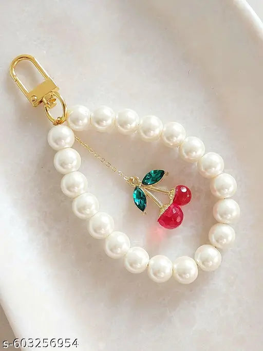 Gold Bow Pearl Clear Phone Case + Pearls Wristlet | Phone Charms | iPhone Cases Charms | Pearl Wristlet | Charms Beads | Seen on Emily in Paris Netflix