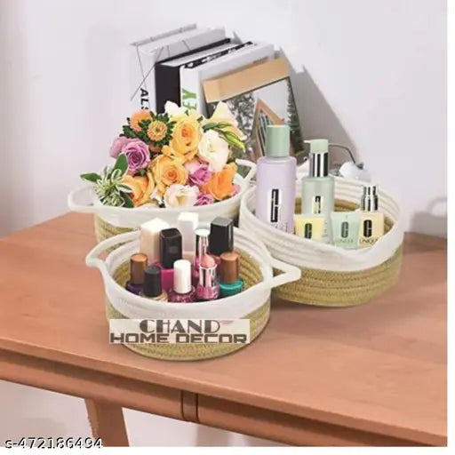 Storage Organizer, Basket Set Of 3 Pics