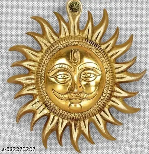 Brass Surya Yantra/Shree Surya Narayan Yantra /Brass Surya Wall Decorative Yantra Pure Brass Yantra