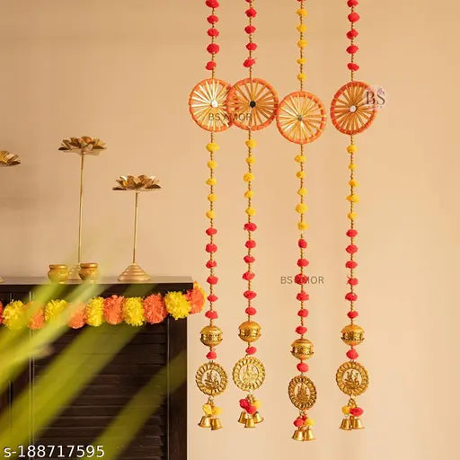 Bellu Ganesh Chakri Latkan Traditional Hanging Latkan for Party, Wedding, Room, Home, Main Door ,Diwali Decoration Items