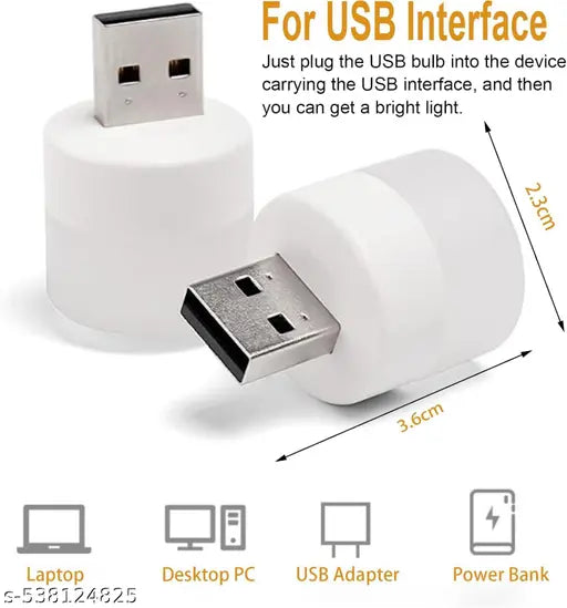 Smart USB Mini Night Light Bulb Pack Of 4