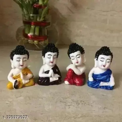 Baby Budha 4 piece budha Decorative Showpiece