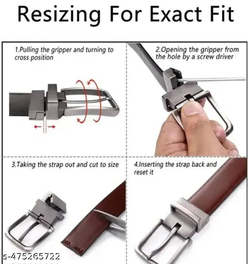 Men's Leather Reversible Belt