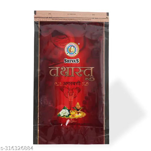 SHIVA Organic Agarbattis Sticks Tathastu 125GM and Kalptaru 35GM Flavor for Pooja , Hawan , Therapy , Meditation | Charcoal Free Agarbatti | 160GM Incense Sticks , Pack of 2