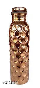 Useful Pure Copper Metallic Finish Water Bottle