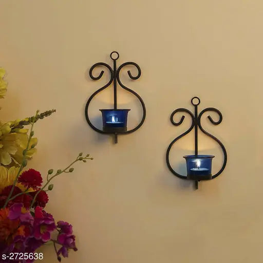 Trendy Tealight Candle Holder Wall Hanging(set of 2)