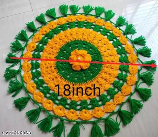 Handmade Wool Home Puja Thali Cover Rumal Thalposh Wedding Thali Cover Chhath Puja Shivaratri Puja Thali Cover