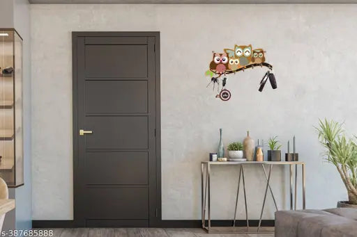 SB Creation Owl Key Holder – Elegant Wall-Mounted Decorative Item for Home Decor