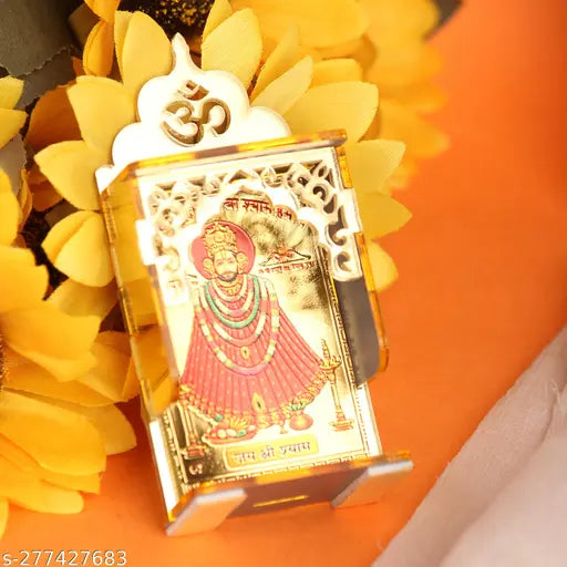 DivColl Khatu Shyam Baba Idol - 10.5 Centimeter Mini Plastic Mandir Showpiece for Car Dashboard and Home Puja Decor (Multicolor)