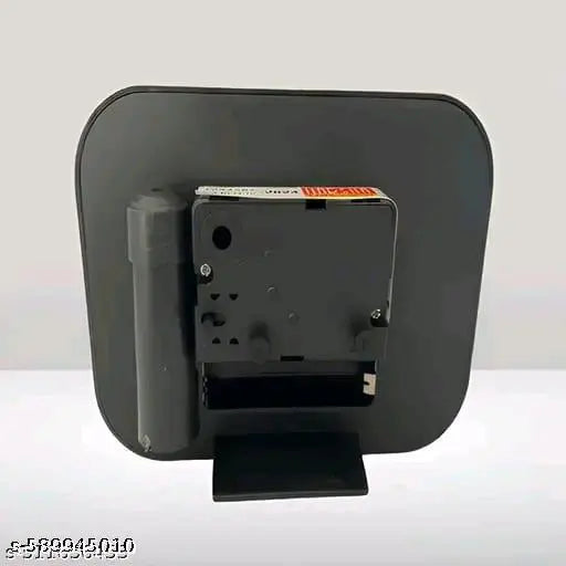 ALARM CLOCK ANALOG MINI TABLE CLOCK, SMALL TIMEPIECE FOR BEDROOM AND KITCHEN (COMBINATION OF BLACK & GOLDEN)