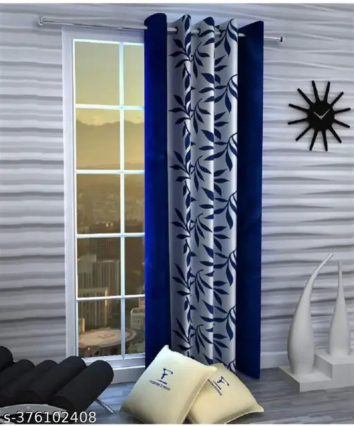 1 Piece Eyelet Polyester Door - 7ft Curtain