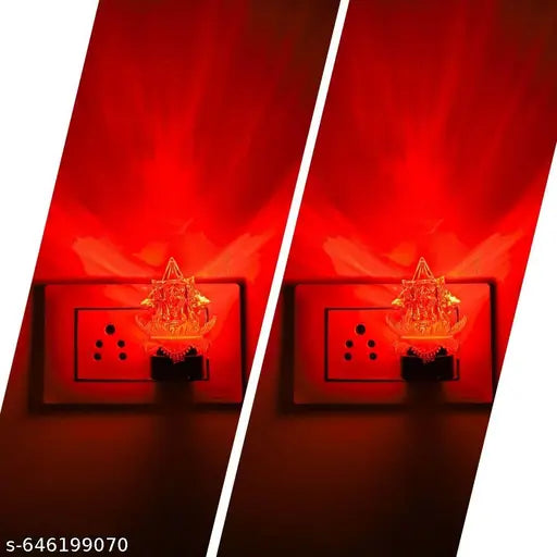 Star Home Room Night Light For Bedroom, Energy Saving 0.5W Night Bulb Color Red Pack Of 1