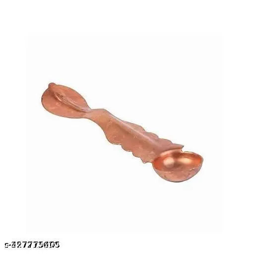 PURE Copper Puja Panch Patra with Achmani Pali for Puja Purpose