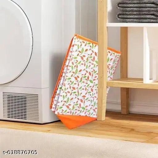 STYLE.OLO Multipurpose Fabric Laundry Basket with Lid & Handles | Foldable Clothes Storage Organizer Box | Lightweight & Durable Printed Laundry Bag | Toy Storage Basket | Fabric Laundry Hamper | Clothes Storage Box | Home Organizer Bin (38x32x29 cm)