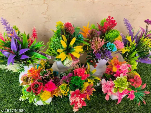 Artificial Bonsai Table Top Plant with Pot for Home & Office Decor- , size ( 15 cm )