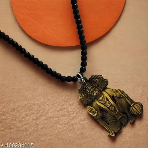 Shiv Jagdamba Religious Lord Pawanputra Bajrangbali Panchamukhi Hanuman Bronze And Black Crystal, Metal  Car Rearview Mirror Charm Car Dangler Ornament, Accessories, Gift ShivCrMa2024158