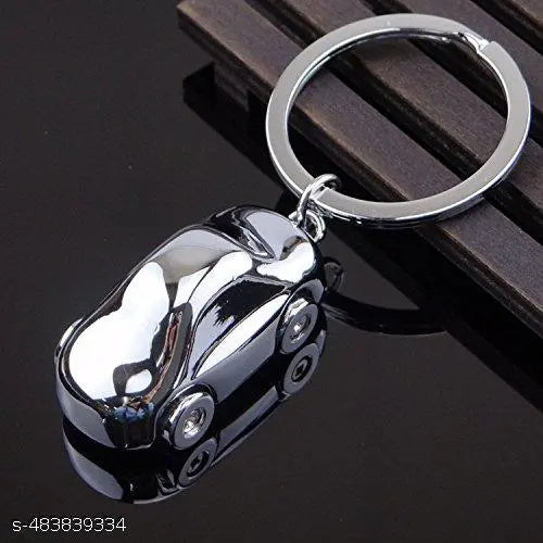 Premium Antique Stylish Car Metal Keyring And Keychain, Silver