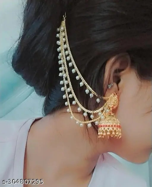 NEW DEGINER JUMKA WITH EARING KAN CHAIN