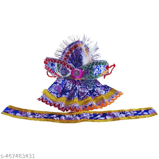 8-Inch Devotional Dress Set for Jagannath, Balabhadra, Subhadra