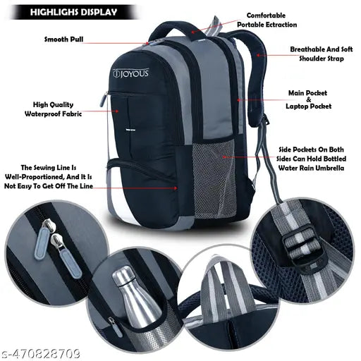 30 L Casual Waterproof Laptop Bag Backpack for Men Women Boys Girls Office Bag School Bag College Bag Teens & Students