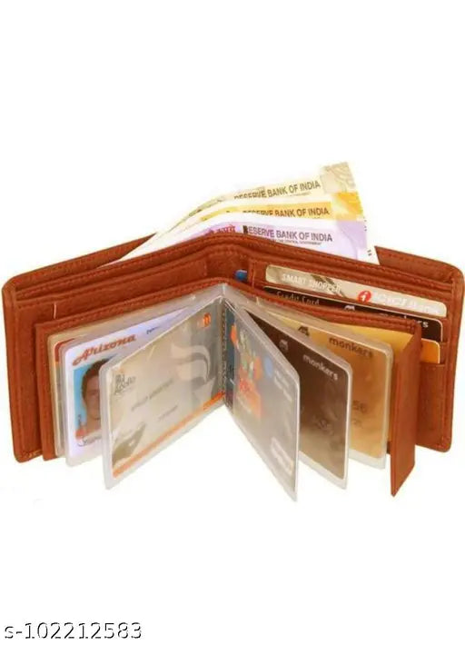Attractive Men Brown leather Gift Wallet