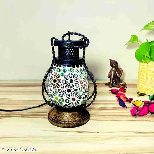 Wooden Lamp | Lantern | Decorative Electric Lamp | Hanging Lamp Light | Lamp for Table | Home Decoration | Diwali Lamp | Diwali Gift | Living Room Decor | Office Decor