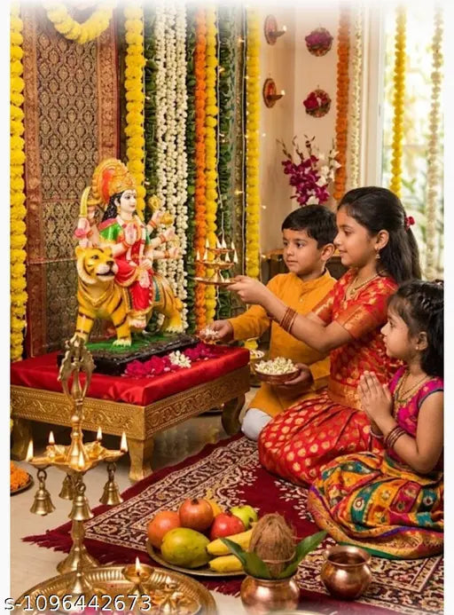 Navratri Special Mata Sherawali Maa Durga Idol – 10 cm