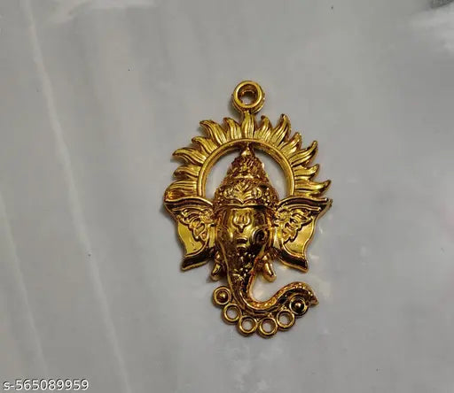 Handmade Raw Materials for Toran Hanging latkan Festive Decorative Purpose and Other Craft Work (Ganesha - 7.5 cm) 8 pcs